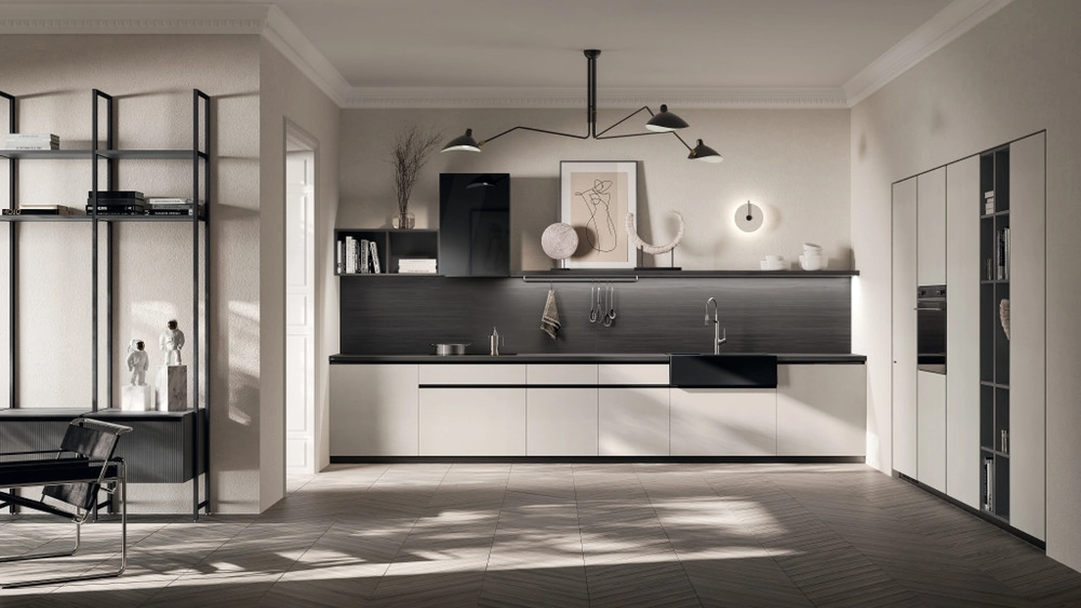 Cucina su misura Mira 03 in decorativo Home Matter e Gate Matter di Scavolini