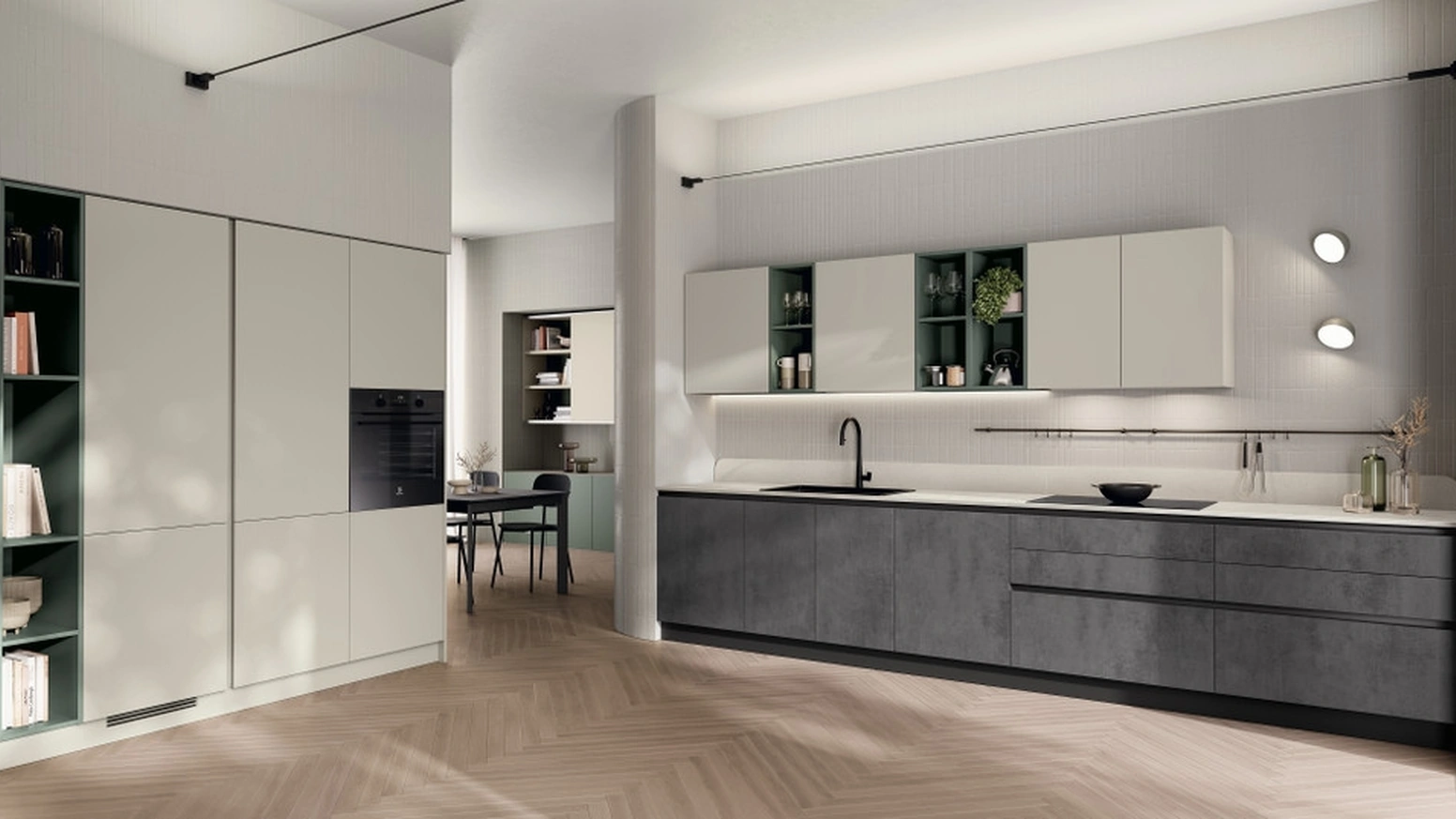 Cucina su misura ad angolo Regola 07 di Scavolini