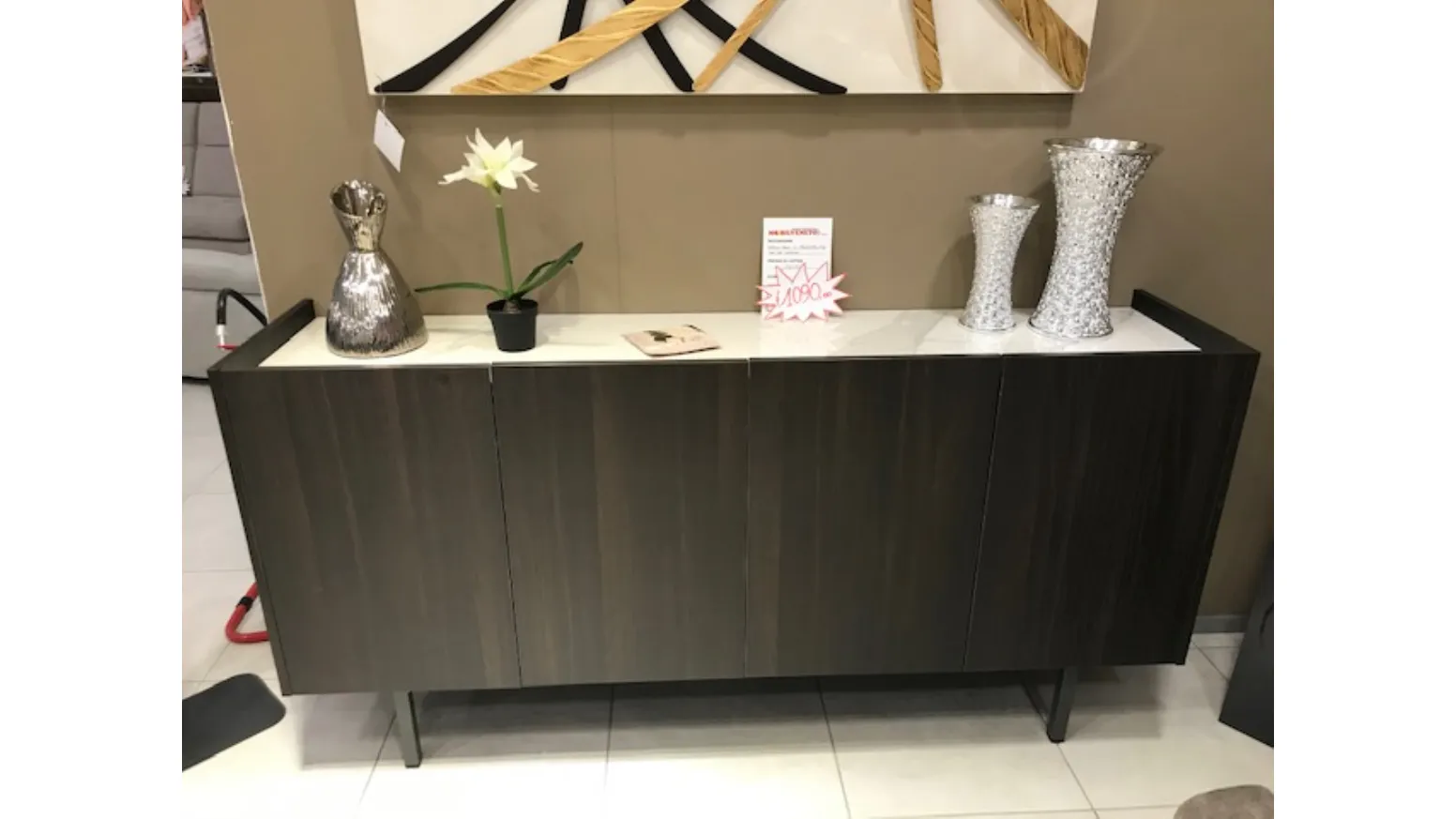 Madia con top in Laminam